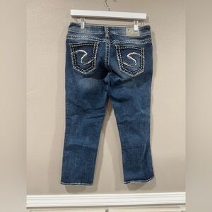 Silver Suki Mid Capri Size 29